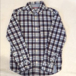 Boys plaid button down shirt - Size 8
